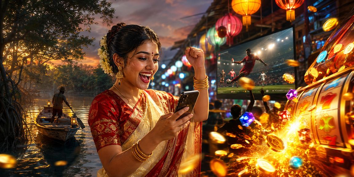 সুন্দরবনের স্লট গেম bd555 ইন্টারফেস দেখাচ্ছে